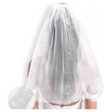 xo, Fetti Rhinestone Bachelorette Bride To Be Veil | Bach Party Accessory, Bride To Be Headband Decorations, White Headpiece Bridal Shower Gift, Engagement Supplies, Wedding, Bridesmaid Favors