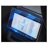 Canvcle 1pc Screen Protector for 2025 2026 Tesla Model Y Juniper/2024-2026 Model 3 Highland 15.4 Inch Navigation + 8 Inch Rear Screen, Tempered Glass Touchscreen Protector Screen Cover Film