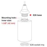 GoldSwift 3 Pack Clear Frosted Glass Replacement Globe & Shade for Light Fixtures, 6 Tall, Soft Light Cylinder Glass Lamp Cover for Chandelier Pendant Wall Sconces, 1-5/8 inch Fitter