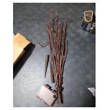 Hairui Twig Branches with Fairy LED Lights 18IN 70LED Battery Operated Lighted Brown Willow Branches for Home Witner Christmas Decoration Indoor Outdoor Use (Vase Excluded)