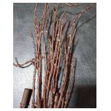 Hairui Twig Branches with Fairy LED Lights 18IN 70LED Battery Operated Lighted Brown Willow Branches for Home Witner Christmas Decoration Indoor Outdoor Use (Vase Excluded)