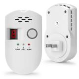 HSTMYFS Natural Gas Leak Detector, Plug-in Propane Natural Gas Detector for Home Kitchen RV, Combustible & Explosive Gas Alarm for LPG, LNG, Methane (AC Power)