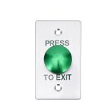 Push to Exit Button, DC12V Stainless Steel Door Bell Type Round Request to Exit Button Standard Size for Door Access Control,NO and COM(3.38X1.96 Inch)