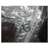 Clear Tarps Clear Vinyl tarp, Transparent Tarp Tarpaulin Durable Waterproof Dustproof Windproof, Clear tarps with Grommets & Ropes Plastic tarp for Greenhouse, Patio, Garden, Chicken