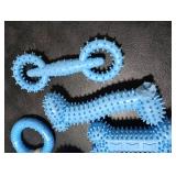 Bininl 6 Pack Dog Chew Toys for Puppy Cute Blue Small Dog Toys Puppy Dog Toys for Teething Soft Durable Interactive Chew Toy for Small Dogs Light Blue