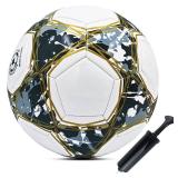 ABAJI Soccer Ball Size 4 Practice Training Boys Girls Gift Thicker Leather Anti Exploded Indoor Outdoor Come with Pump Needle