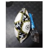 ABAJI Soccer Ball Size 4 Practice Training Boys Girls Gift Thicker Leather Anti Exploded Indoor Outdoor Come with Pump Needle