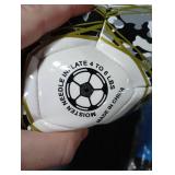 ABAJI Soccer Ball Size 4 Practice Training Boys Girls Gift Thicker Leather Anti Exploded Indoor Outdoor Come with Pump Needle