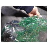 4pk Solar Mini Christmas Trees with Lights for Outdoors