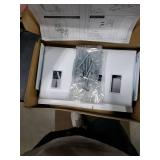 Suptek Wall Outlet Shelf 2 Pack,Home Wall Shelf Organizer for Outlets,Perfect for Bathroom, Kitchen, Bedrooms,Hold Cell Phone,Speaker up to 20lbs,With Cable Management and Detachable Hooks,White(S3W2)