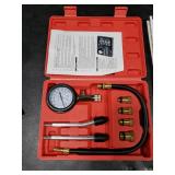 Clatoon 8pcs Petrol Engine Cylinder Compression Tester Kit, Small Engine Compression Tester Automotive Tool Gauge 0-300PSI for Testing Car Motorcycle Outboard Motor Snowmobile Chainsaw