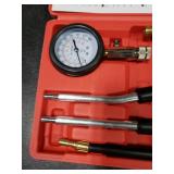 Clatoon 8pcs Petrol Engine Cylinder Compression Tester Kit, Small Engine Compression Tester Automotive Tool Gauge 0-300PSI for Testing Car Motorcycle Outboard Motor Snowmobile Chainsaw