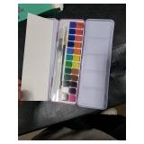 ARTISTRO Watercolor Paint Set 24 Colors, Travel Watercolor Set in Portable Box, Mini Water Colors Paint for Artists, Beginners, Amateur Hobbyists