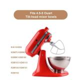MEET JUICE K45B Metal Beater with Non-Stick Coating, Compatible with KitchenAid 4.5-5 Quart Tilt-Head Stand Mixer