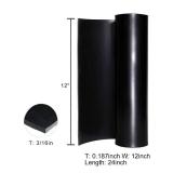 TORRAMI Neoprene Rubber Sheet Roll 3/16 (.187) Thick x 12 Wide x 24 Long for DIY Gaskets, Pads, Seals, Crafts, Flooring,Cushioning of Anti-Vibration, Anti-Slip
