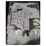 Great Bay Home Rustic Lodge Reversible Reversible Quilt Set With Shams (King  Moose - Chocolate)