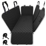 Mancro Dog Car Seat Cover for Back Seat, 2026 Upgraded 600D Heavy Duty Waterproof & Scratch-Resistant Dog Hammock for Car, Back Seat Pet Cover for Dogs with Sedan, Trucks and SUVs, Standard, Black