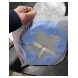 OVV Stainless Steel Kids Plates (2 Pack) 8 Inch Toddler Divided Plates with Removable Silicone Sleeves & 5 Suction Cups Baby Self Feeding | Mess-Free Mealtime | Dishwasher Safe