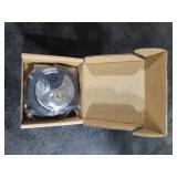 DAYGOS Outdoor Padlock for Storage Unit, Waterproof Stainless Steel Disc Lock with Rubber Bumper for Sheds,Gate and Fence, Heavy Duty Discus Keyed Pad Lock (3/8-Inch Shackle)