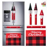 JOYIN Christmas Refrigerator Handle Covers Set of 5 Xmas Appliance Handle Covers for Kitchen Fridge Microwave Oven Dishwasher Decoration, Xmas Indoor DÃ©cor, Xmas Home Decorations Party Favor Suppli