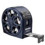 SENDATOOLS 16FT/5m Hollow Tape Measure, Retractable Measuring Tape with Waterproof & Sandproof Design, 19mm Wide Scale for Home, Industrial, DIY, Woodworking (16FT)