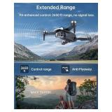 2650 ft Long Range Super Enduring Brushless Motor Drone with 84 Mins Super Long Flight Time, Drone with 4K HD Camera for Beginners, CHUBORY A77 WiFi FPV Quadcopter, Follow Me, Auto Hover, 3 Batteries