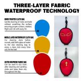 GOLDALIENS Golf Club Cleaner & Ball Cleaning Bag,Original Three-Layer Fabric Waterproof Technology,Golfer