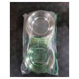 AKEISHE Double Dog Bowls with Non-Slip Tray, 2-in-1 Stainless Steel Pet Feeder for Dogs & Cats, Removable Easy-Clean Dishwasher Safe Bowls