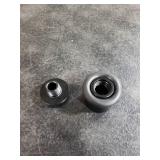 Mega Handles Floor Door Stopper, Black Stopper Quickly Installed Wall Protector, Wall Protectors from Door Knobs, Floor Door Stop - Matte Black - 1.5 Inch