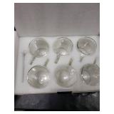 LIBWYS 6 Pack Double Walled Coffee Cups Glasses Mugs, 12oz Espresso Cappuccino Latte Tea Cups with Handle, Heat Resistant Borosilicate Clear Glasses 350ml