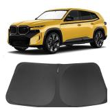 Windshield Sun Shade Custom Fit for 2025 2026 BMW X3 Accessories Foldable Sunshade Sun Blocker Protect Car from Sun Rays & Heat Damage Keep Car Cooler