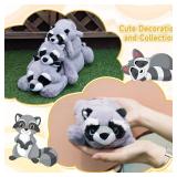 Slojkardon Raccoon Plush, 11in Weighted Raccoon Stuffed Animals Small Cute Plush Toys, Realistic Stuffed Raccoons Weighted Plush Doll Toys for Kids, Toddler, Birthday Gift