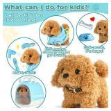 TONZE Dog Toys for Girls Kids Toys for 3 4 5 6 7 8 Year Old Girls Boys Birthday Gift, Realistic Robot Puppy Toy for Kids 3 4 5 6 Year Old, Walking Pet Toy