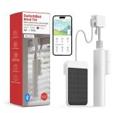 SwitchBot Blind Tilt Motorized Blinds - Smart Electric Blinds with Bluetooth Remote Control, Solar Powered, Light Sensing Control, Add Hub Mini to Make it Compatible with Alexa & Google Home