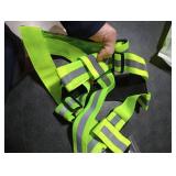 LED Reflective Vest Running Gear, Lights Up Vest Rechargeable, High Visibility Reflective Running Gear for Night Walking Cycling Jogging