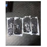 JaGely 4 Pairs Winter Gloves for Men Women Waterproof Snow Gloves Warm Touchscreen Outdoor Cold Weather Glove(Black,XL)