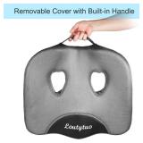 LOUTYTUO Seat Cushion Pillow,100% Memory Foam and Washable Cover,for Office Chair,Car Seat and Wheelchair,Tailbone & Sciatica & Back Pain Relief