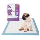 BV Puppy Pads XL 40 Count 28x34 - Leak-Proof Pee Pads for Dogs with 6-Layer Design, Rapid Dry Sheet & Attractant - Dog Pad Extra Large with Odor Control - Perfect for Big Dogs & Indoor Use