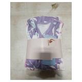 Unnivoll Baby Sleep Sack 0-6 Months 3 Pack 100% Cotton Lightweight 0.5 TOG Wearable Blanket Baby Sleep Bag with 2-Way Zipper for Newborn Infant Purple Leaf