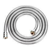 OIETON Flexible Stainless Steel Handheld 39 Inches Shower Hose, Brass Connectors, Durable and Flexible