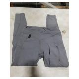 baleaf Fleece Lined Leggings Women Thermal Waterproof Hiking Pants Zipper Pockets Winter Snow Cold Weather Frost Gray S