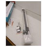 PRObebi Retractable Dog Gate for The House Extends to 54in Wide 34in Tall, Gray