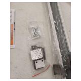 PRObebi Retractable Dog Gate for The House Extends to 54in Wide 34in Tall, Gray