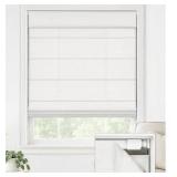 LazBlinds No Drill Roman Shades for Windows, 34x64, Off White