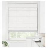 LazBlinds No Drill Roman Shades for Windows, 34 W x 64 H, Off White