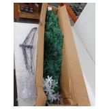 Juegoal 7 ft Pre-Lit Optical Fiber Christmas Artificial Tree, with LED RGB Color Changing Led Lights,