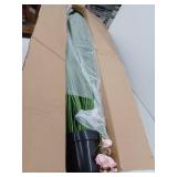 Artificial Tall Grass with Pink Cosmos Flowers, Approximately 57in Tall