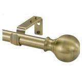 Window Curtain Rod, 72-144 Inch, Antique Bronze