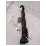 Reinforced 60in Wide Retractable Baby Gates with Upgraded Rods,  Black