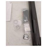 Reinforced 60in Wide Retractable Baby Gates with Upgraded Rods,  Black